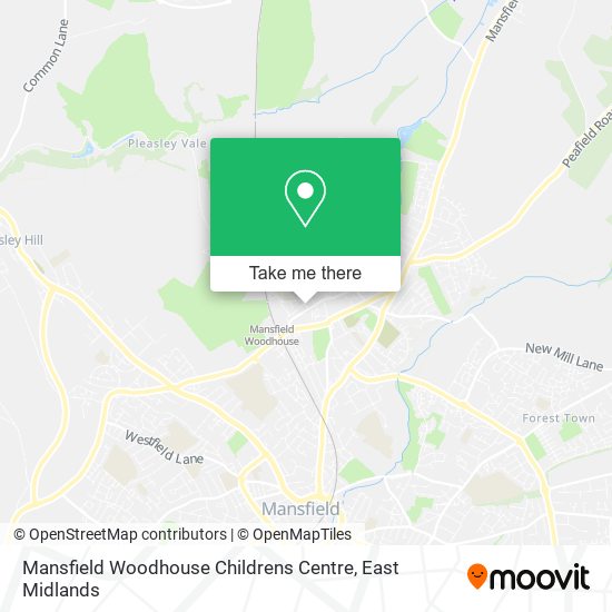 Mansfield Woodhouse Childrens Centre map