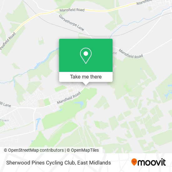 Sherwood Pines Cycling Club map