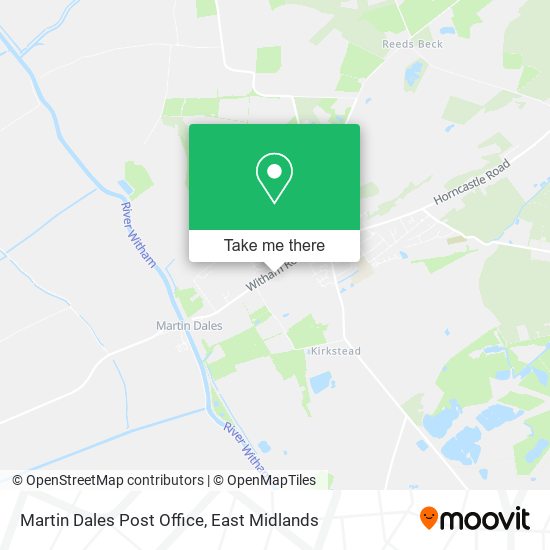 Martin Dales Post Office map