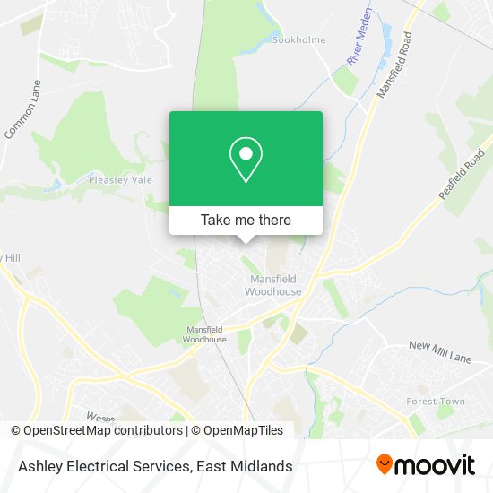 Ashley Electrical Services map