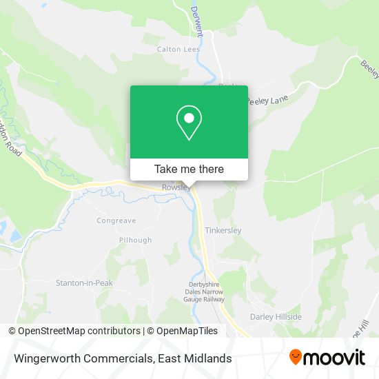 Wingerworth Commercials map