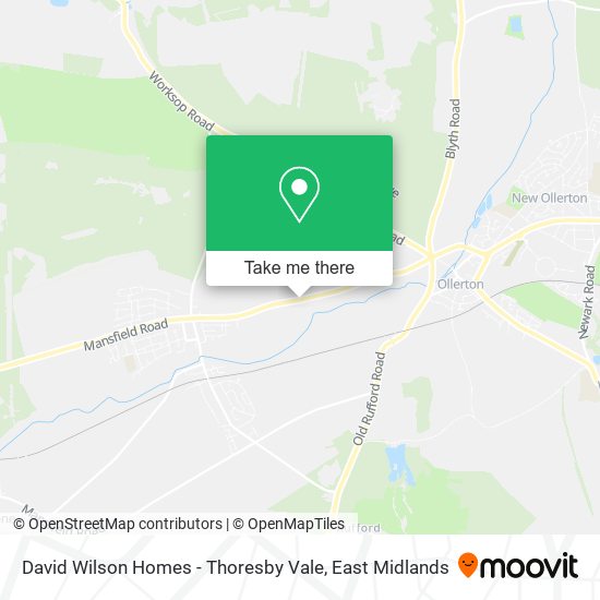 David Wilson Homes - Thoresby Vale map