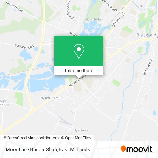Moor Lane Barber Shop map