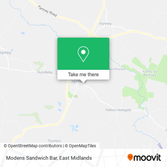 Modens Sandwich Bar map