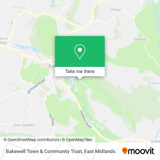 Bakewell Town & Community Trust map