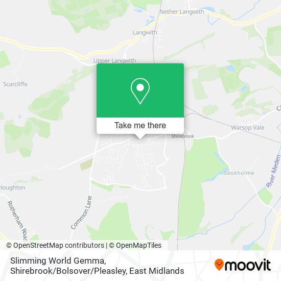 Slimming World Gemma, Shirebrook / Bolsover / Pleasley map