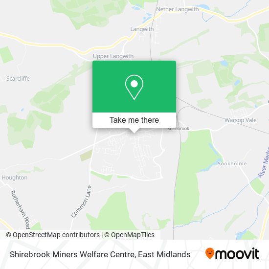 Shirebrook Miners Welfare Centre map