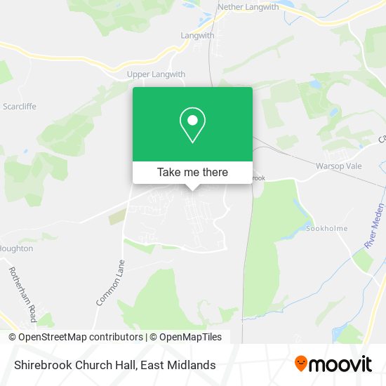 Shirebrook Church Hall map