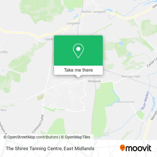 The Shires Tanning Centre map