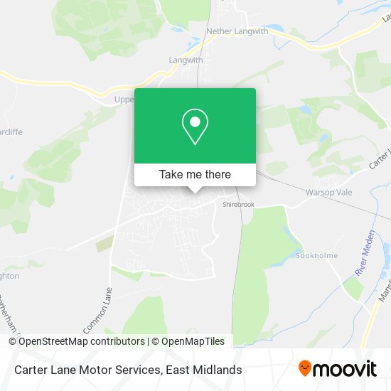 Carter Lane Motor Services map