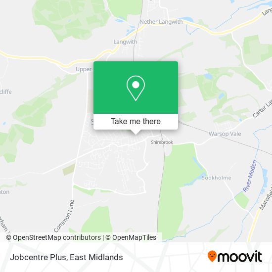 Jobcentre Plus map