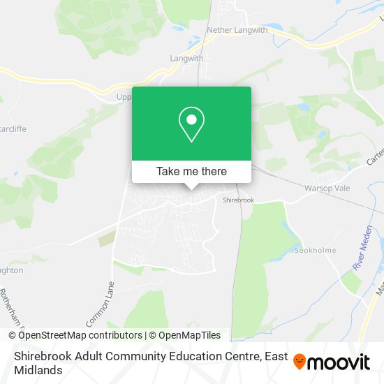 Shirebrook Adult Community Education Centre map