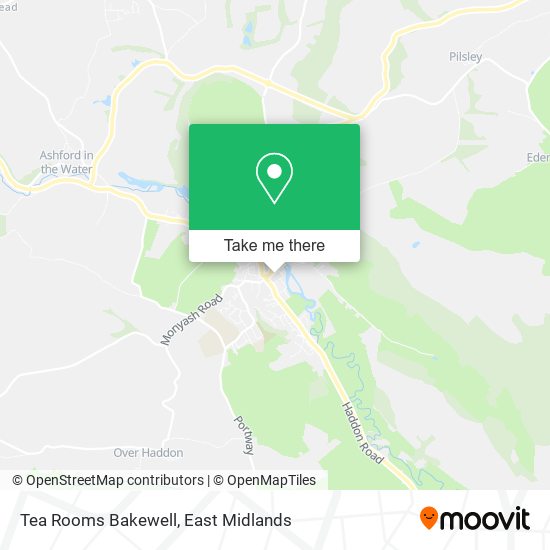 Tea Rooms Bakewell map