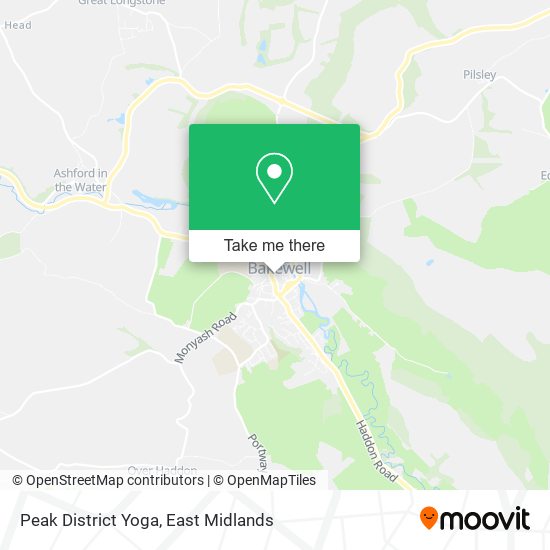 Peak District Yoga map
