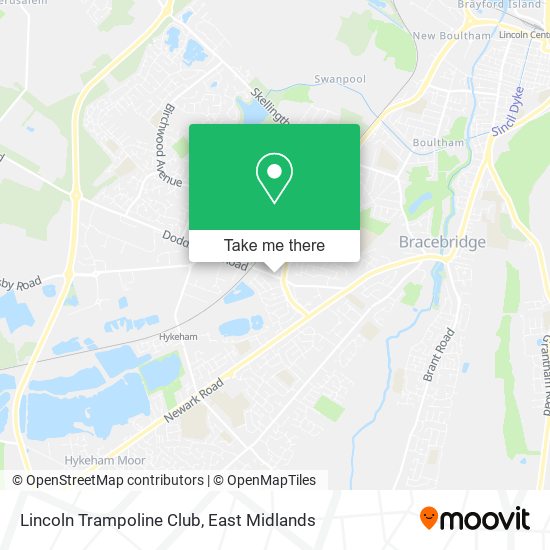 Lincoln Trampoline Club map