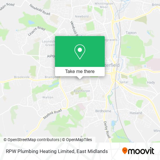 RPW Plumbing Heating Limited map