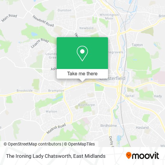 The Ironing Lady Chatsworth map