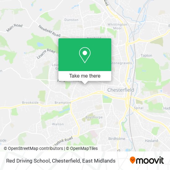 Red Driving School, Chesterfield map