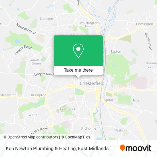 Ken Newton Plumbing & Heating map