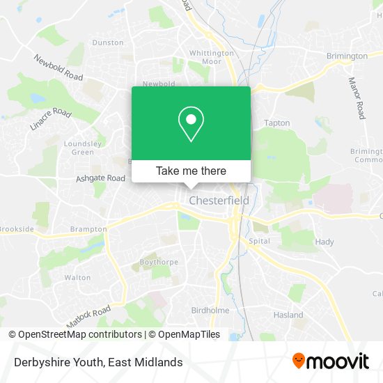 Derbyshire Youth map