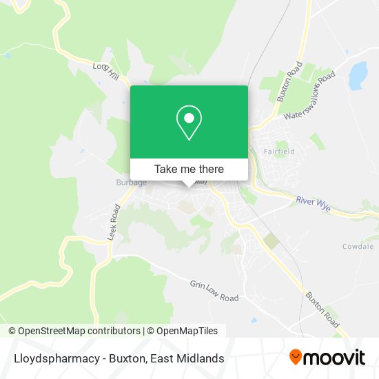 Lloydspharmacy - Buxton map