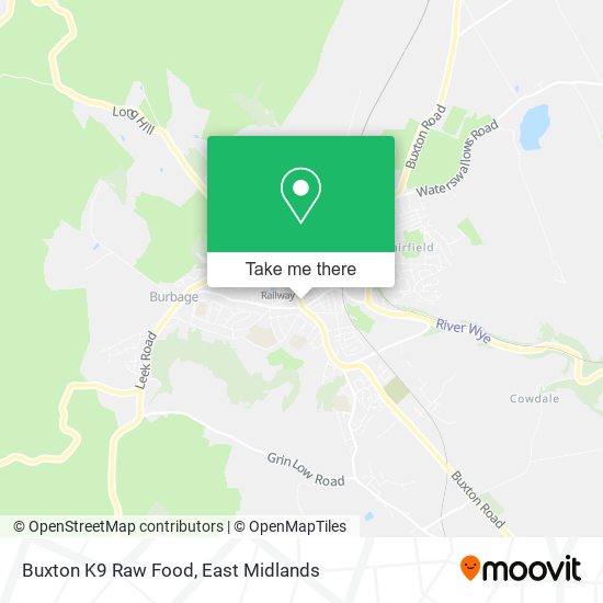 Buxton K9 Raw Food map