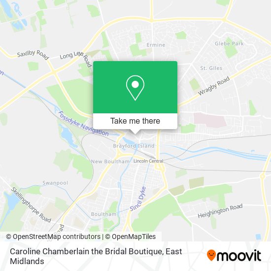 Caroline Chamberlain the Bridal Boutique map