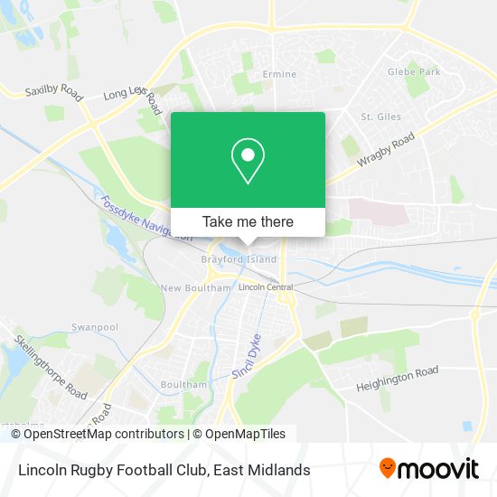 Lincoln Rugby Football Club map