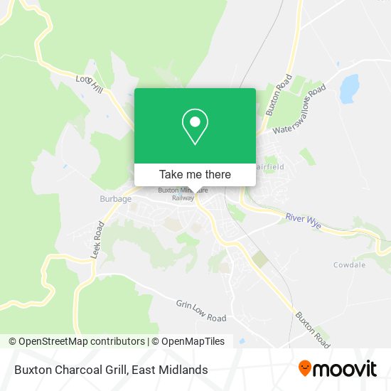 Buxton Charcoal Grill map