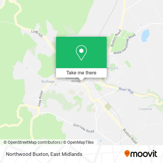 Northwood Buxton map