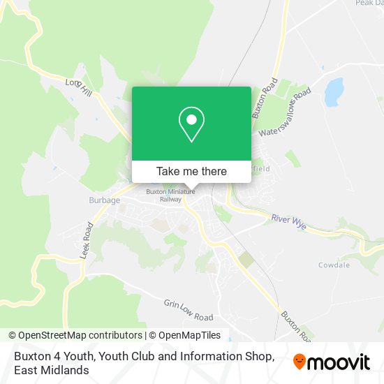 Buxton 4 Youth, Youth Club and Information Shop map