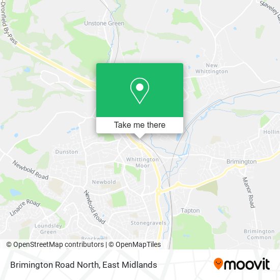 Brimington Road North map