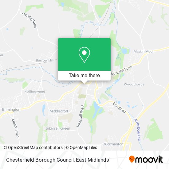 Chesterfield Borough Council map