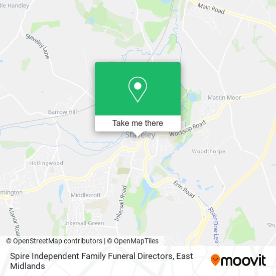 Spire Independent Family Funeral Directors map