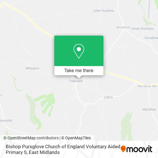 Bishop Pursglove Church of England Voluntary Aided Primary S map