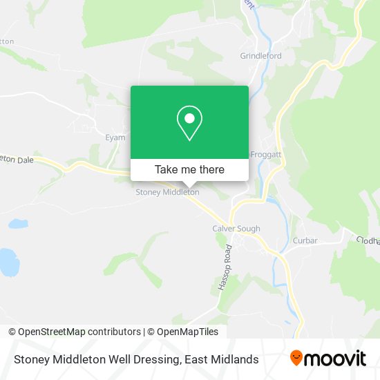 Stoney Middleton Well Dressing map