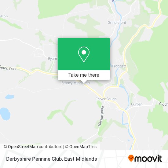 Derbyshire Pennine Club map