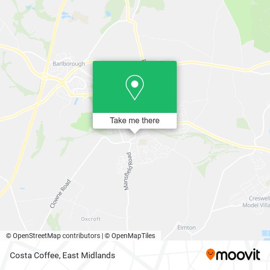 Costa Coffee map