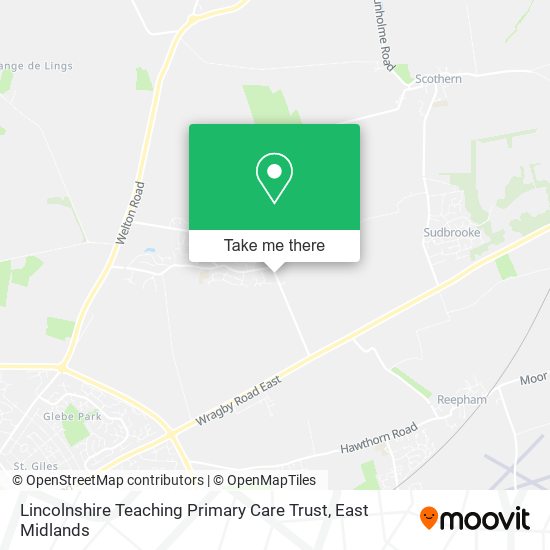 Lincolnshire Teaching Primary Care Trust map