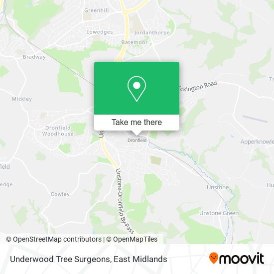 Underwood Tree Surgeons map