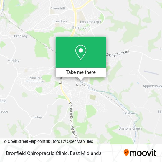 Dronfield Chiropractic Clinic map