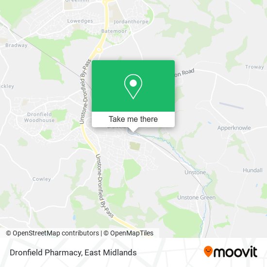 Dronfield Pharmacy map