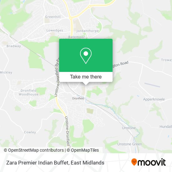 Zara Premier Indian Buffet map