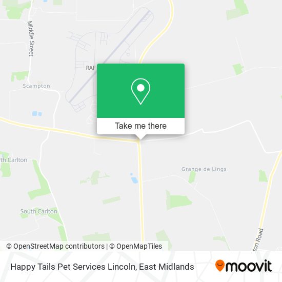 Happy Tails Pet Services Lincoln map
