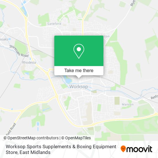 Worksop Sports Supplements & Boxing Equipment Store map