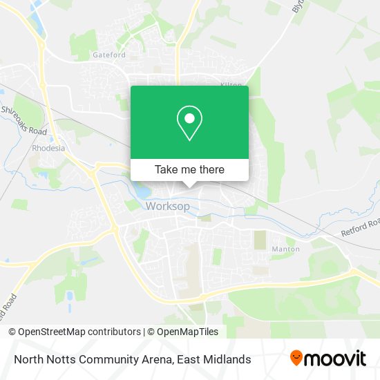 North Notts Community Arena map