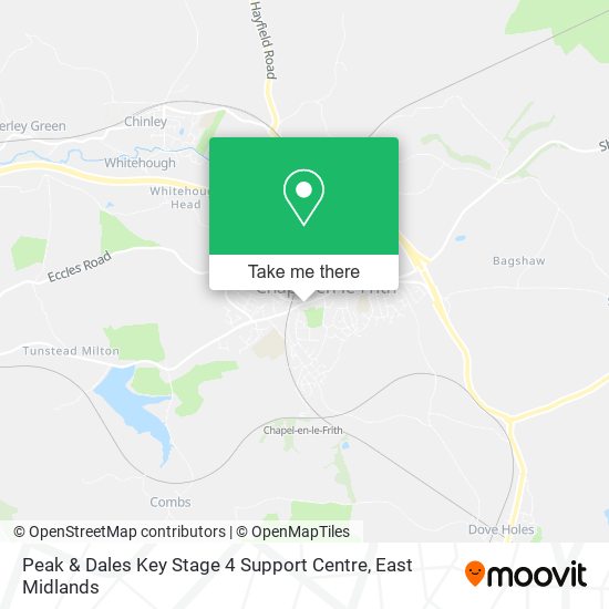 Peak & Dales Key Stage 4 Support Centre map
