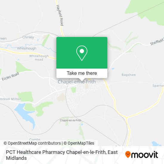 PCT Healthcare Pharmacy Chapel-en-le-Frith map