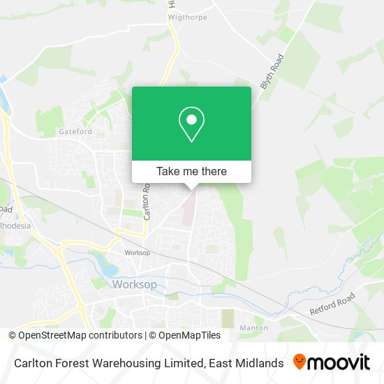 Carlton Forest Warehousing Limited map