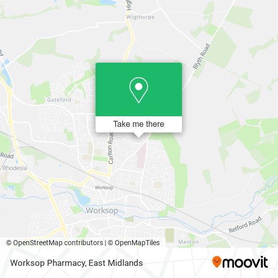Worksop Pharmacy map